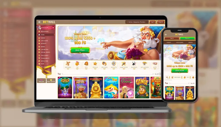 BetHall Casino App-Screenshot
